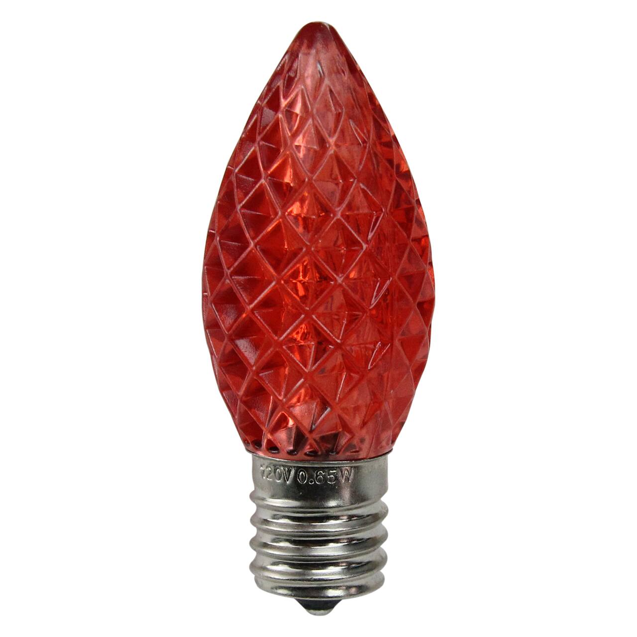 Red Faceted C9 LED Replacement Christmas Bulbs, 25ct.